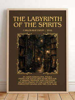 Labyrinth Of The Spirits Minimalist Book Poster by Carlos Ruiz Zafón – image 2