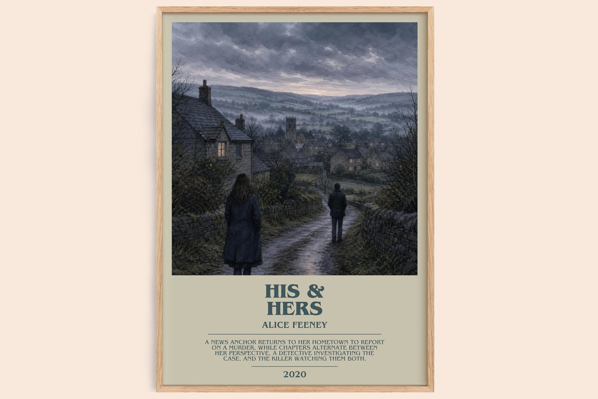 His & Hers Bookish Wall Art by Alice Feeney