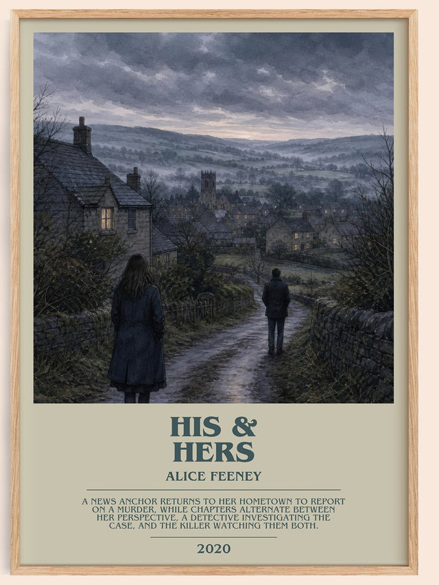 His & Hers Bookish Wall Art by Alice Feeney