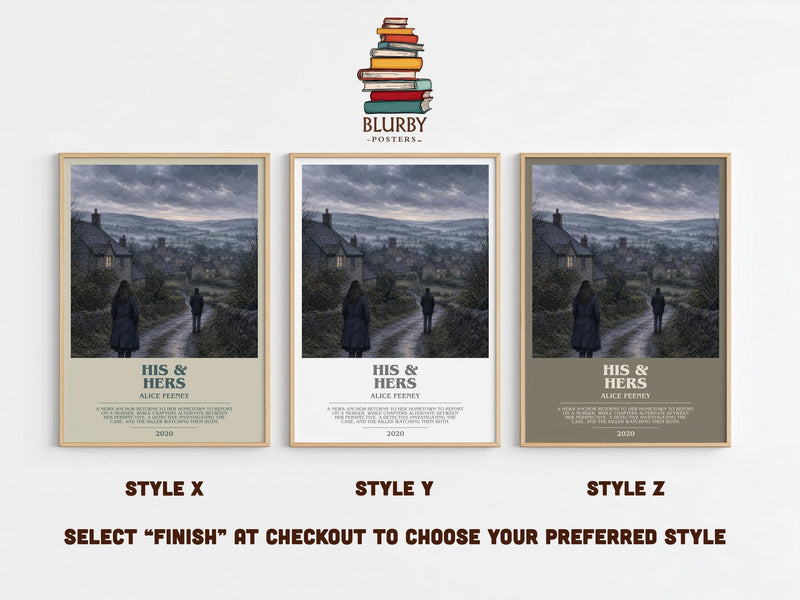 His & Hers Bookish Wall Art by Alice Feeney