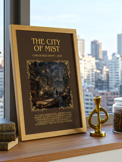 The City Of Mist Minimalist Book Poster by Carlos Ruiz Zafón – image 3
