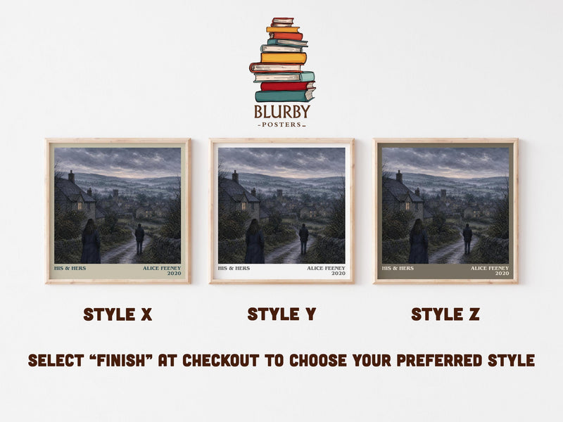His & Hers Literary Art Print by Alice Feeney