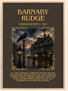 Barnaby Rudge Minimalist Book Poster by Charles Dickens – image 1