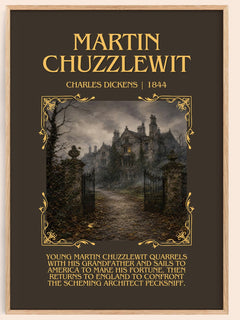 Martin Chuzzlewit Minimalist Book Poster by Charles Dickens – image 1