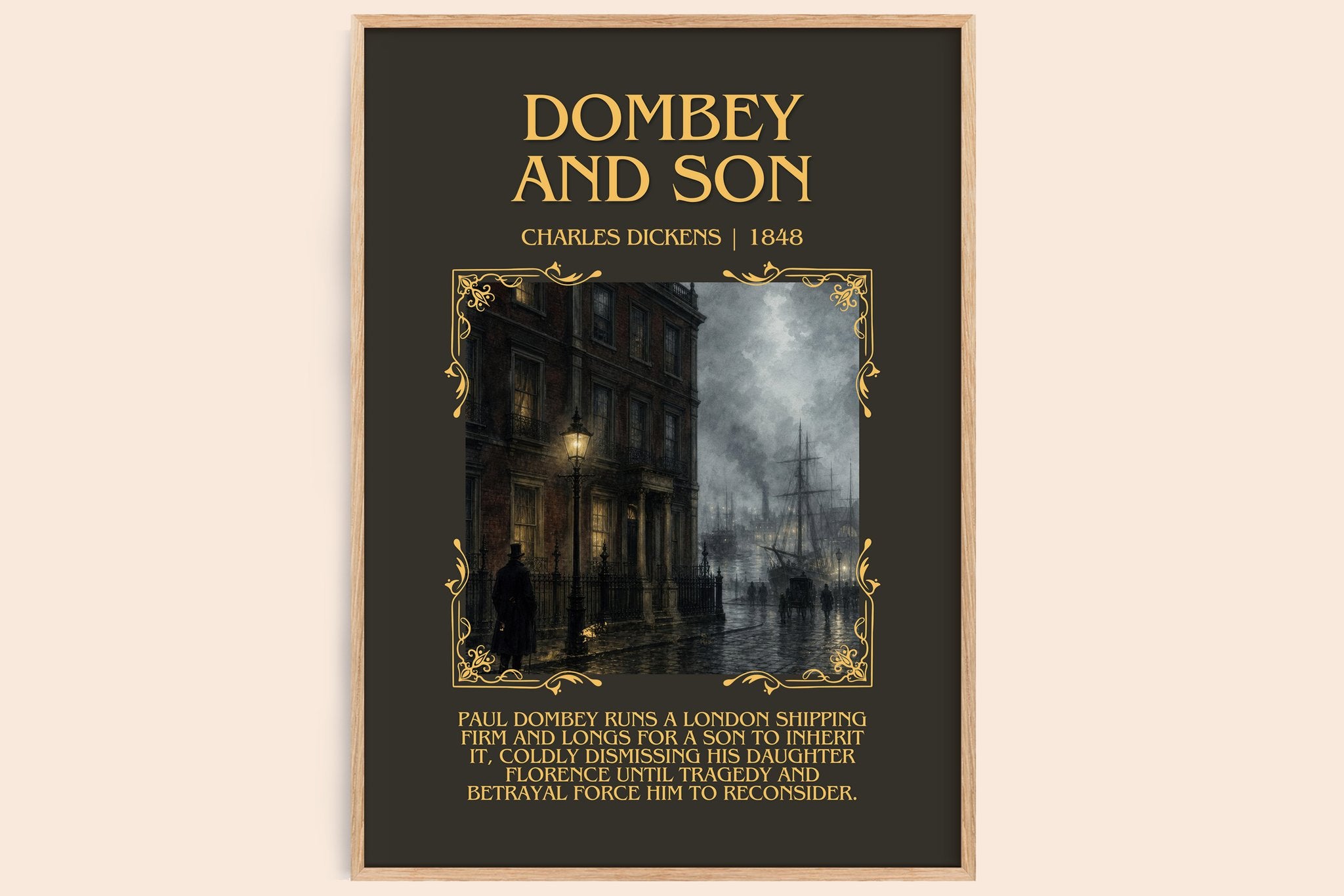 Dombey And Son Minimalist Book Poster by Charles Dickens