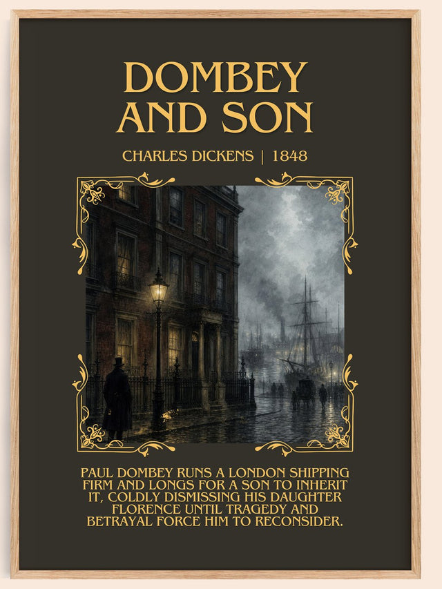 Dombey And Son Minimalist Book Poster by Charles Dickens