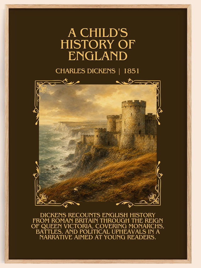 A Child'S History Of England Minimalist Book Poster by Charles Dickens