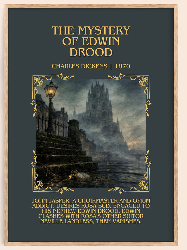 The Mystery Of Edwin Drood Minimalist Book Poster by Charles Dickens