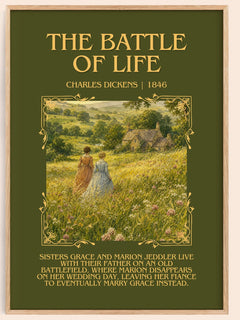 The Battle Of Life Minimalist Book Poster by Charles Dickens – image 1