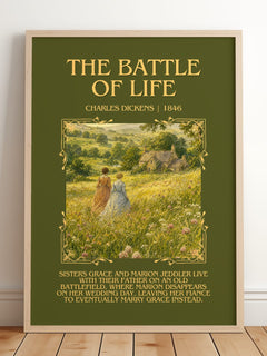 The Battle Of Life Minimalist Book Poster by Charles Dickens – image 2