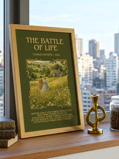 The Battle Of Life Minimalist Book Poster by Charles Dickens – image 3