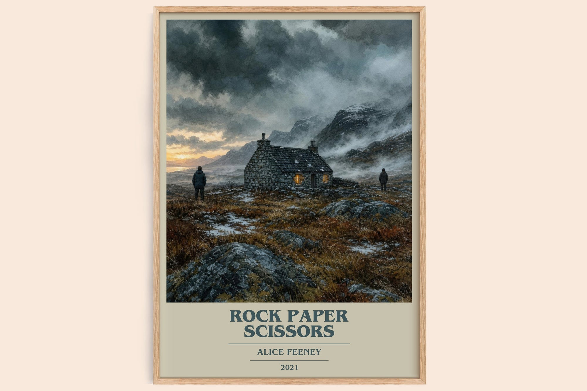 Rock Paper Scissors Book Cover Poster by Alice Feeney