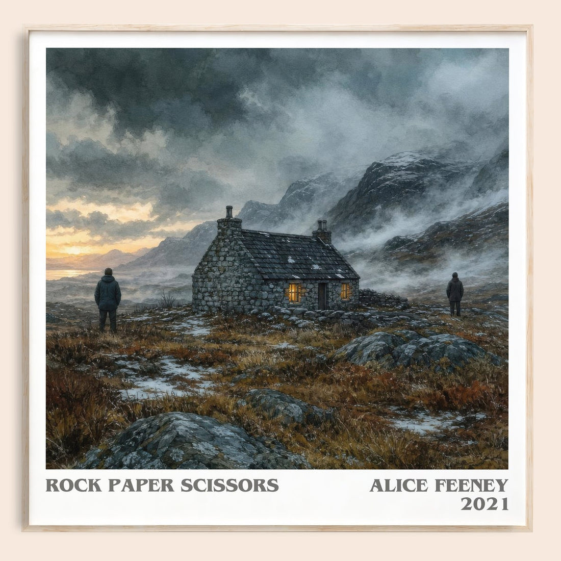 Rock Paper Scissors Literary Art Print by Alice Feeney