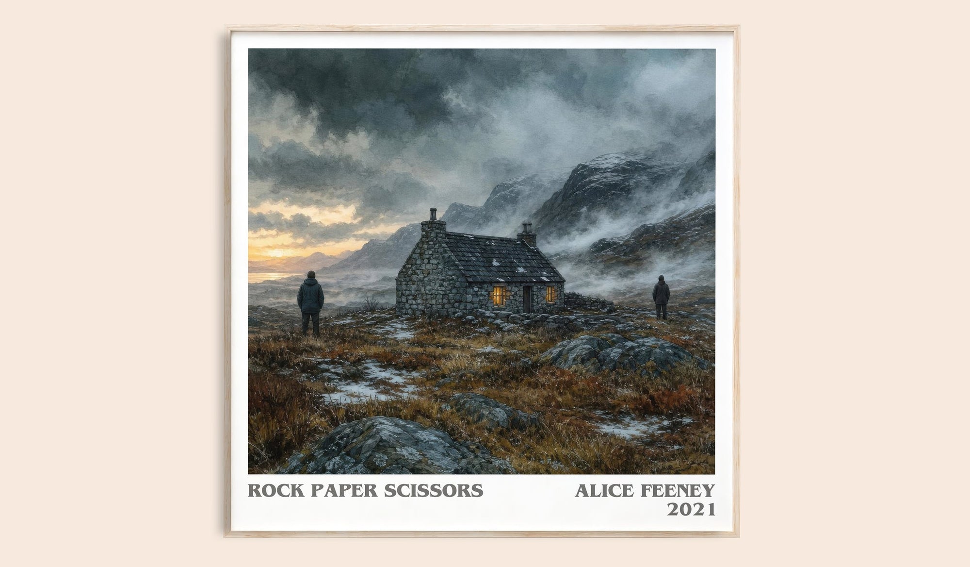 Rock Paper Scissors Literary Art Print by Alice Feeney