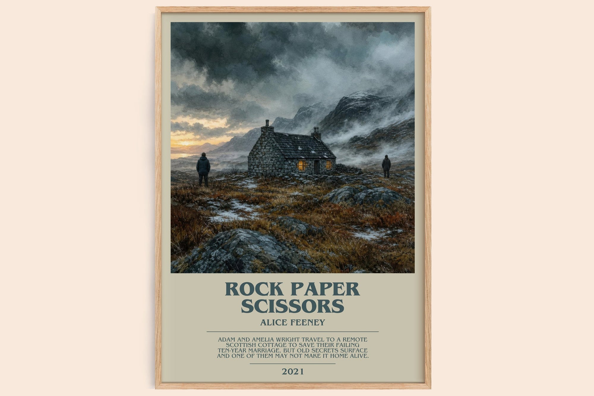 Rock Paper Scissors Bookish Wall Art by Alice Feeney