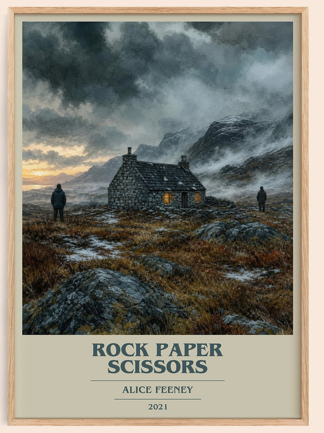 Rock Paper Scissors Book Cover Poster by Alice Feeney