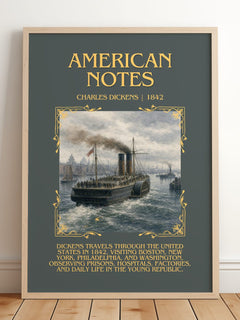 American Notes Minimalist Book Poster by Charles Dickens – image 2