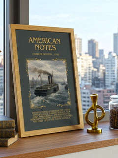 American Notes Minimalist Book Poster by Charles Dickens – image 3