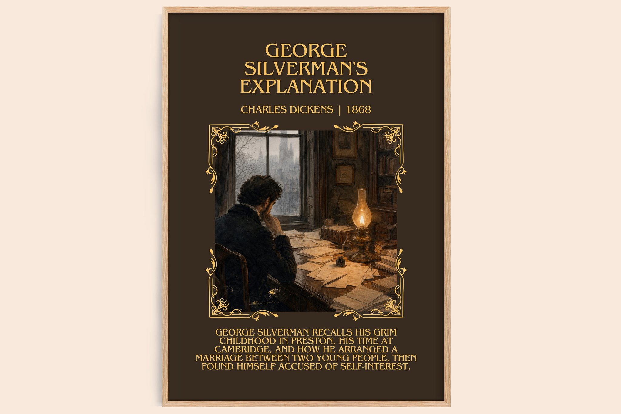 George Silverman's Explanation Minimalist Book Poster by C. Dickens
