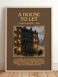 A House To Let Minimalist Book Poster by Charles Dickens – image 2