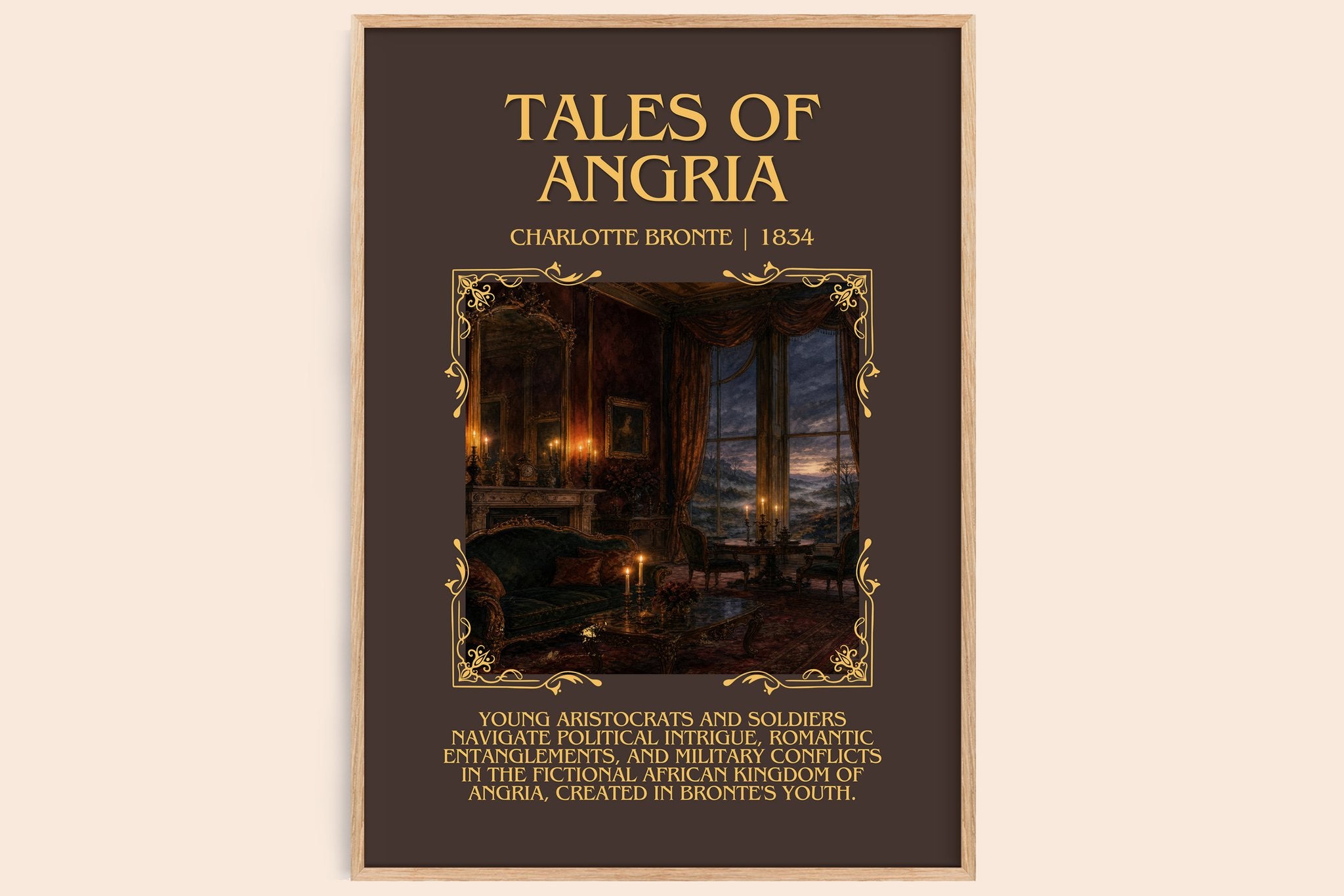 Tales Of Angria Minimalist Book Poster by Charlotte Brontë