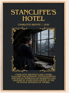 Stancliffe'S Hotel Minimalist Book Poster by Charlotte Brontë – image 1