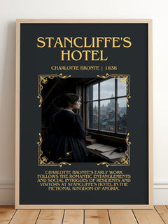 Stancliffe'S Hotel Minimalist Book Poster by Charlotte Brontë – image 2