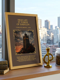 High Life In Tower Of Babylon Minimalist Book Poster by C. Brontë – image 3