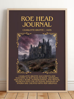 Roe Head Journal Minimalist Book Poster by Charlotte Brontë – image 2
