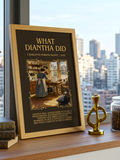 What Diantha Did Minimalist Book Poster by Charlotte Perkins Gilman – image 3