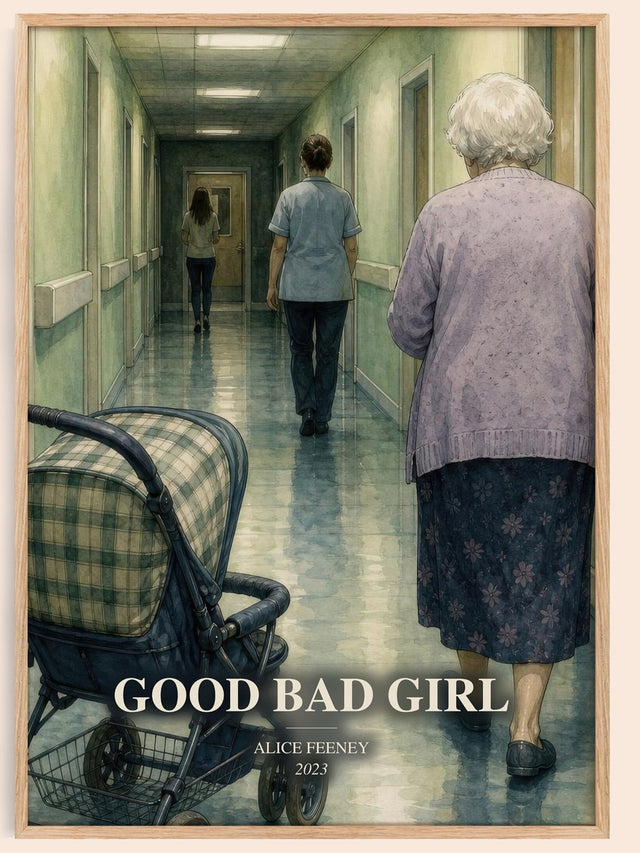 Good Bad Girl Book Watercolour Illustration by Alice Feeney