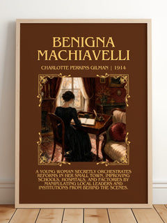 Benigna Machiavelli Minimalist Book Poster by Charlotte Perkins Gilman – image 2