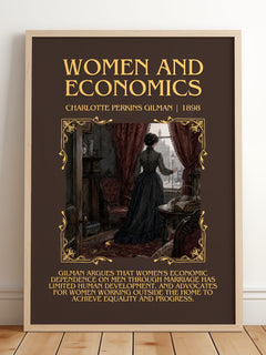 Women And Economics Minimalist Book Poster by Charlotte Perkins Gilman – image 2
