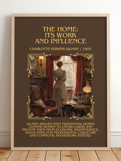 Home: Its Work And Influence Minimalist Book Poster by C. Gilman – image 2