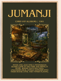 Jumanji Minimalist Book Poster by Chris Van Allsburg – image 1