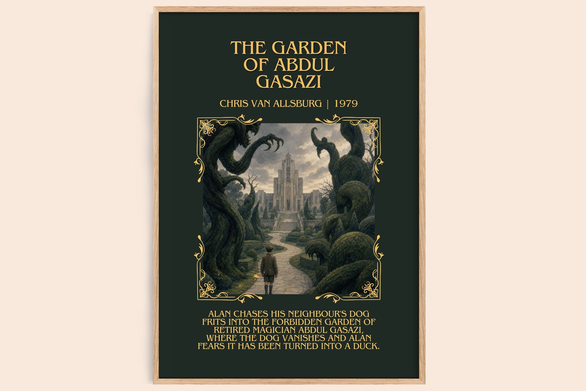 Garden Of Abdul Gasazi Minimalist Book Poster by Chris Van Allsburg