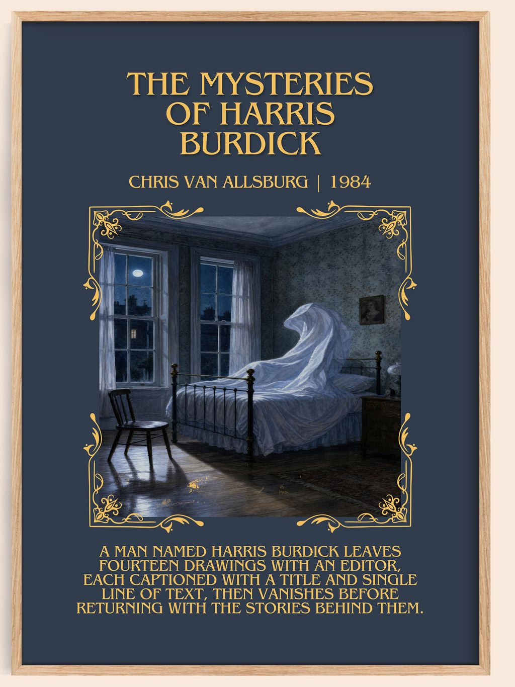 Mysteries Of Harris Burdick Minimalist Book Poster by C. Allsburg – book poster