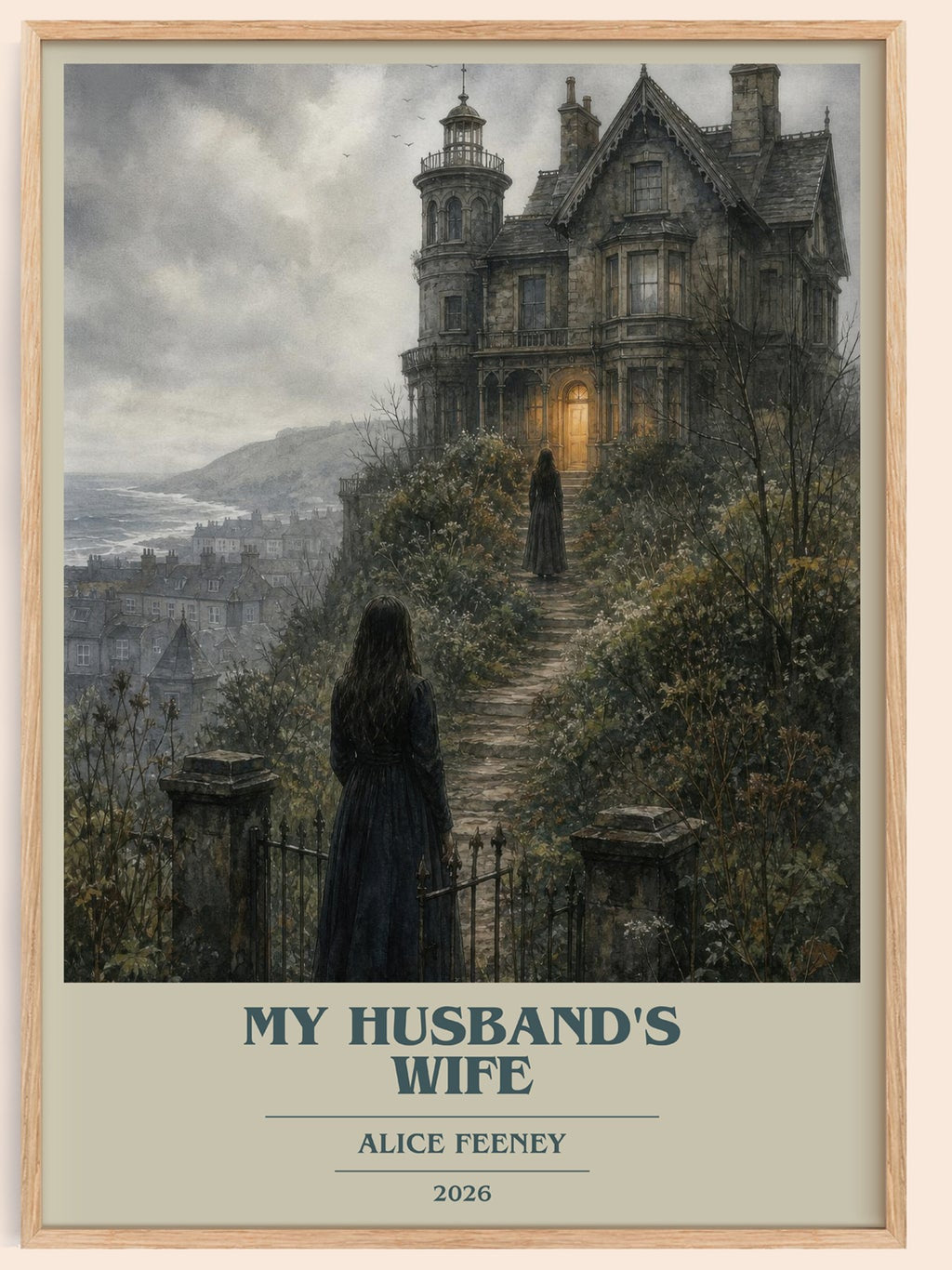 My Husband'S Wife Book Cover Poster by Alice Feeney