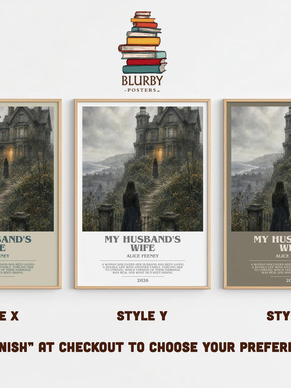 My Husband'S Wife Bookish Wall Art by Alice Feeney