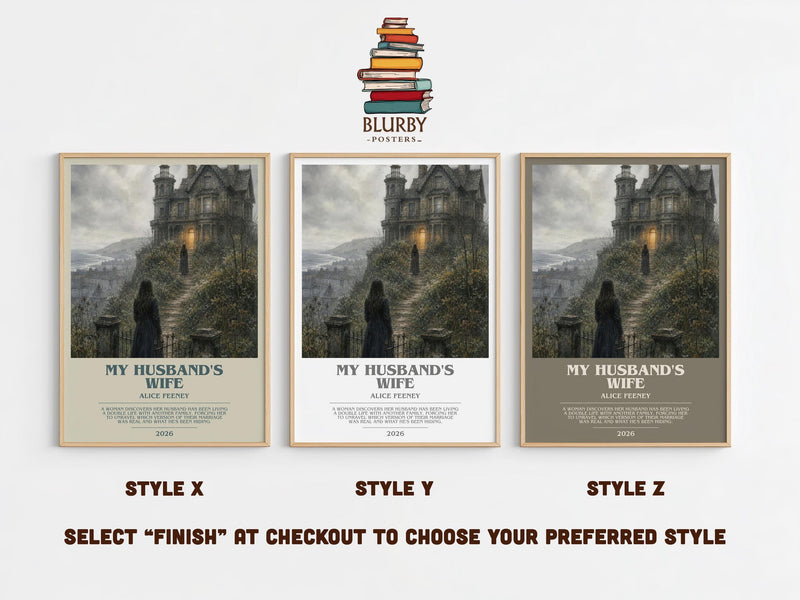 My Husband'S Wife Bookish Wall Art by Alice Feeney