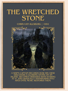 The Wretched Stone Minimalist Book Poster by Chris Van Allsburg – image 1