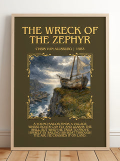 The Wreck Of The Zephyr Minimalist Book Poster by Chris Van Allsburg – image 2