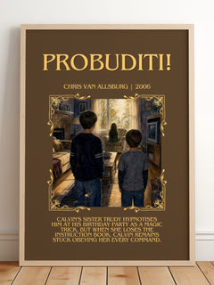 Probuditi! Minimalist Book Poster by Chris Van Allsburg – image 2