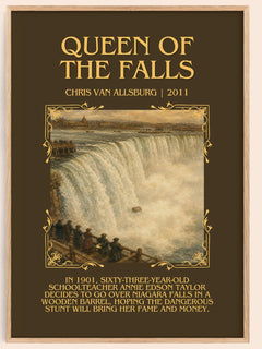 Queen Of The Falls Minimalist Book Poster by Chris Van Allsburg – image 1