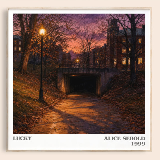 Lucky Literary Art Print by Alice Sebold