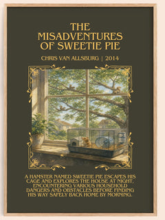 Misadventures Of Sweetie Pie Minimalist Book Poster by C. Allsburg – image 1