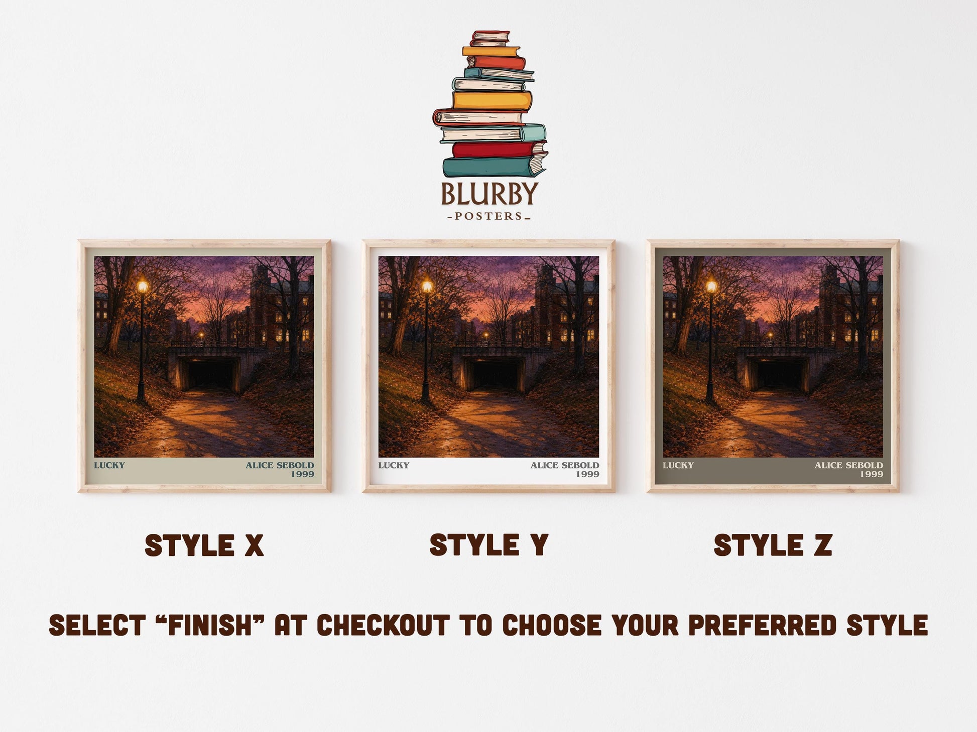 Lucky Literary Art Print by Alice Sebold