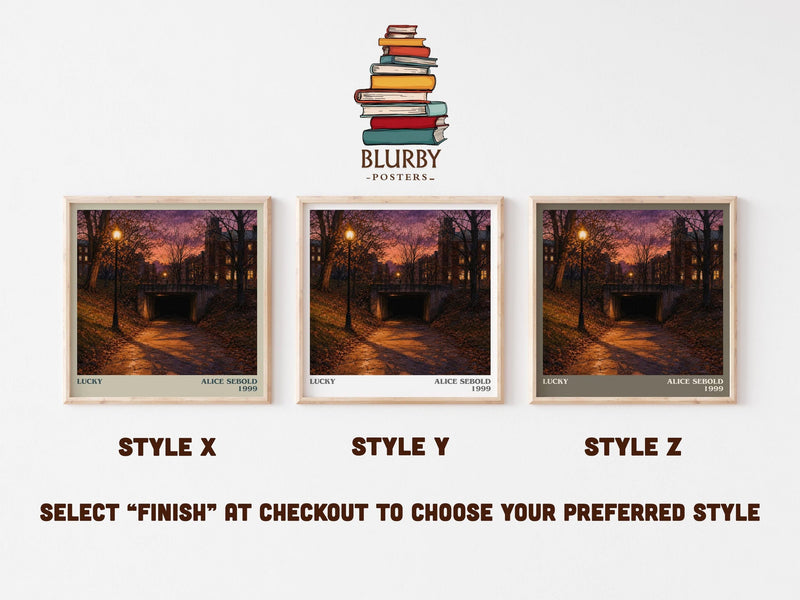 Lucky Literary Art Print by Alice Sebold