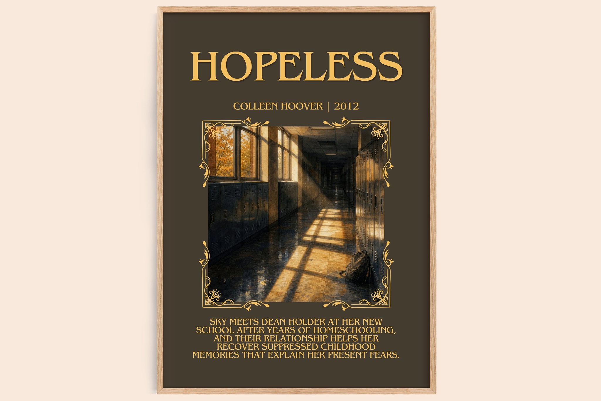 Hopeless Minimalist Book Poster by Colleen Hoover