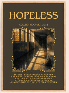 Hopeless Minimalist Book Poster by Colleen Hoover – image 1